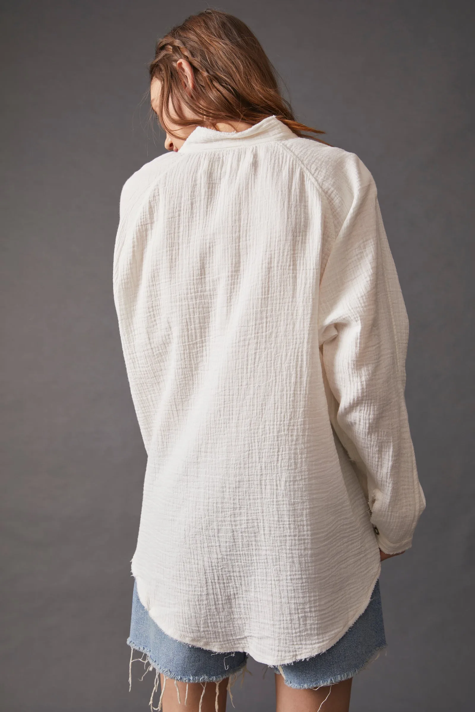 Summer Daydream Button Down - White