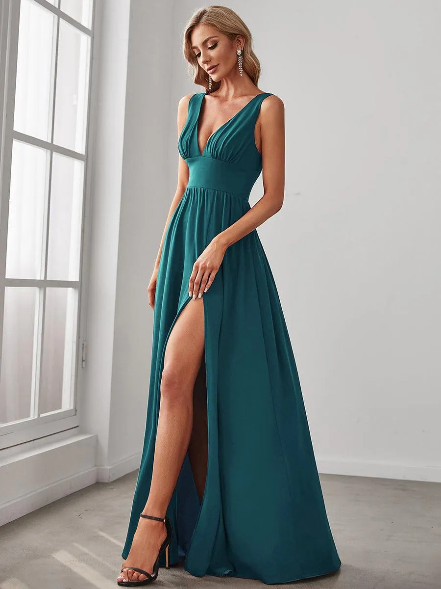 Taille personnalisée Robe de soirée longue au sol à taille haute