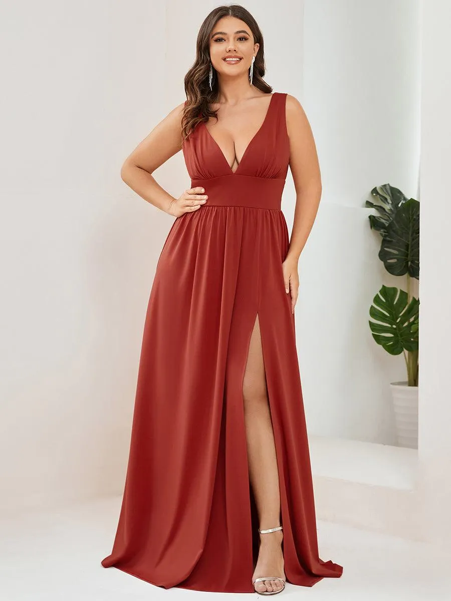 Taille personnalisée Robe de soirée longue au sol à taille haute