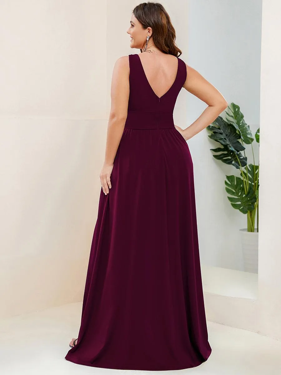 Taille personnalisée Robe de soirée longue au sol à taille haute
