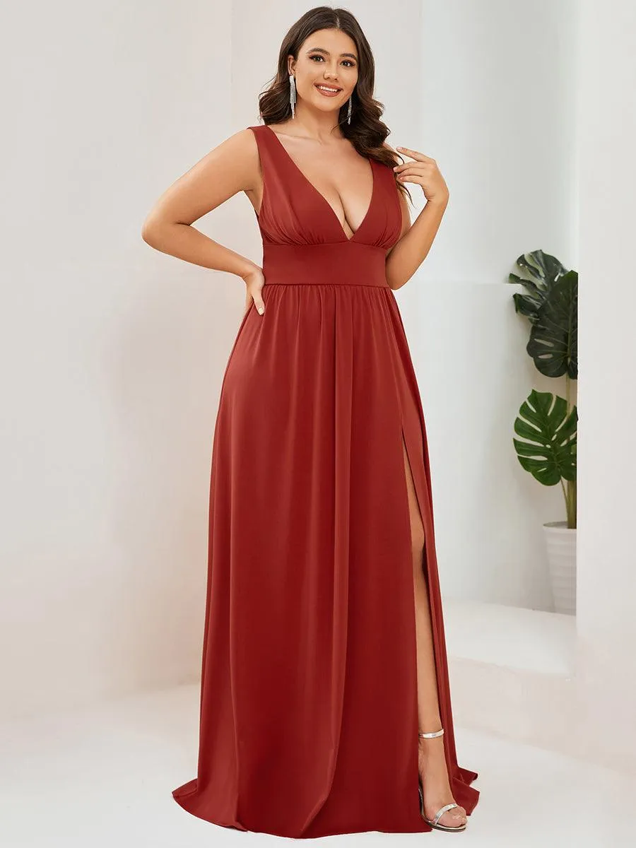 Taille personnalisée Robe de soirée longue au sol à taille haute