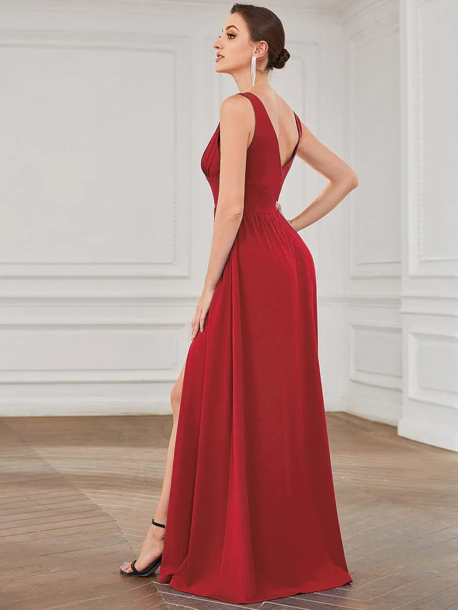 Taille personnalisée Robe de soirée longue au sol à taille haute