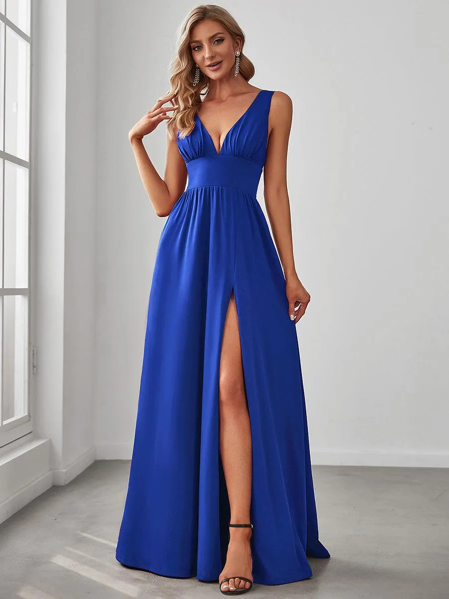 Taille personnalisée Robe de soirée longue au sol à taille haute