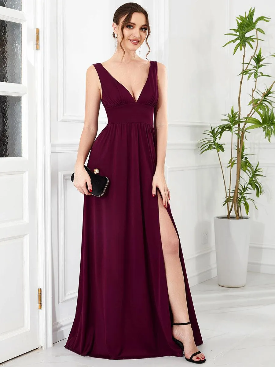 Taille personnalisée Robe de soirée longue au sol à taille haute