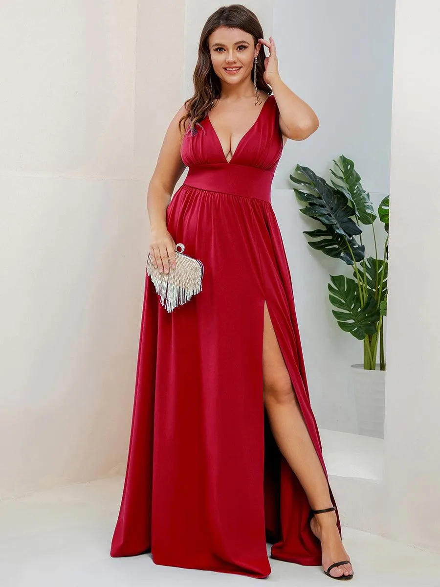 Taille personnalisée Robe de soirée longue au sol à taille haute