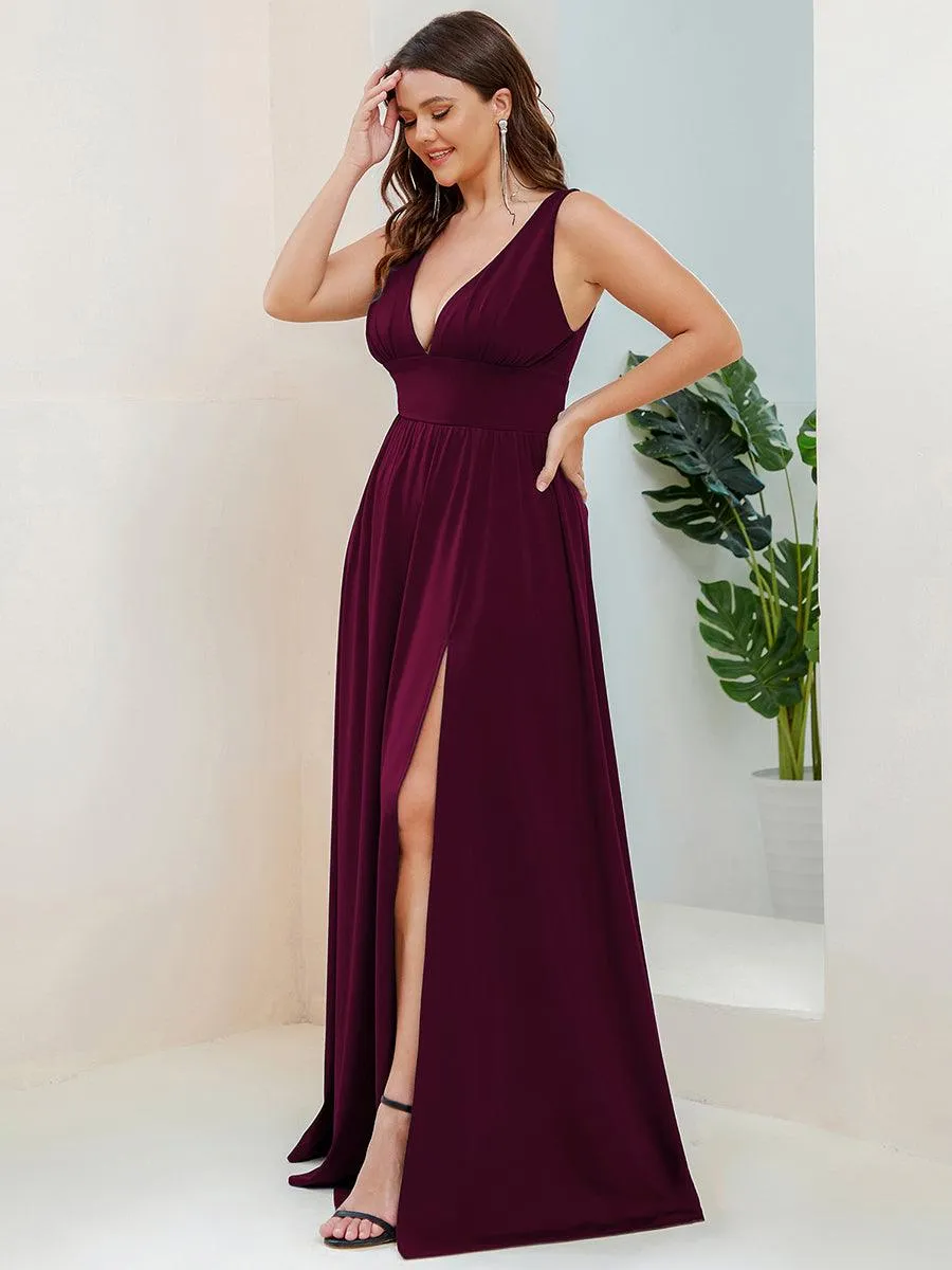 Taille personnalisée Robe de soirée longue au sol à taille haute