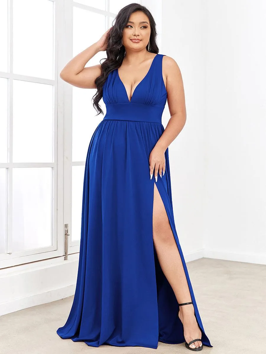 Taille personnalisée Robe de soirée longue au sol à taille haute
