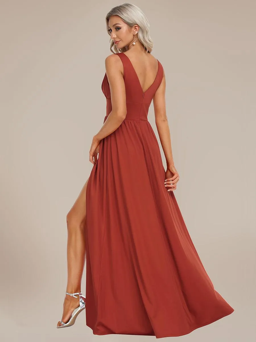 Taille personnalisée Robe de soirée longue au sol à taille haute