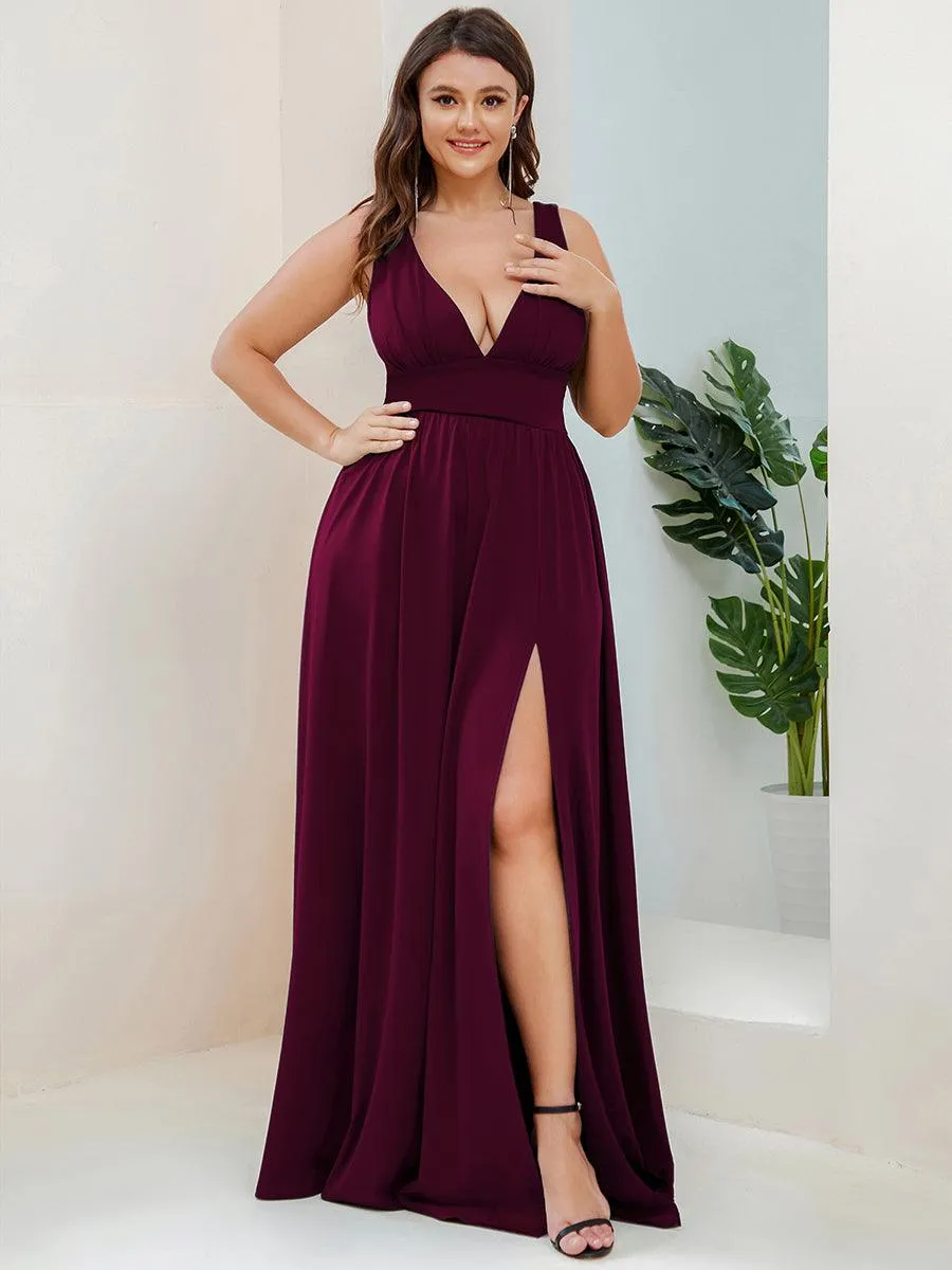 Taille personnalisée Robe de soirée longue au sol à taille haute
