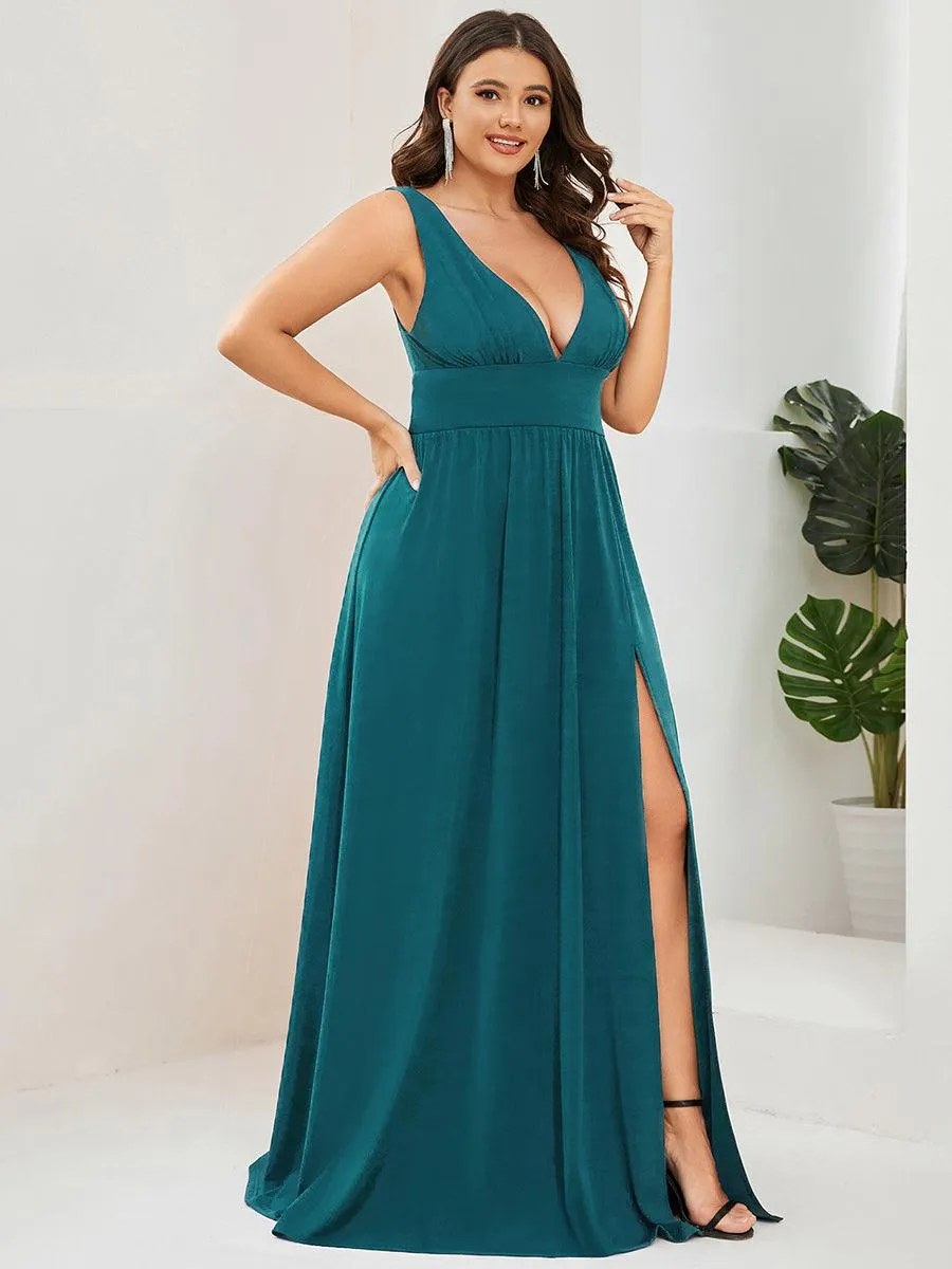 Taille personnalisée Robe de soirée longue au sol à taille haute