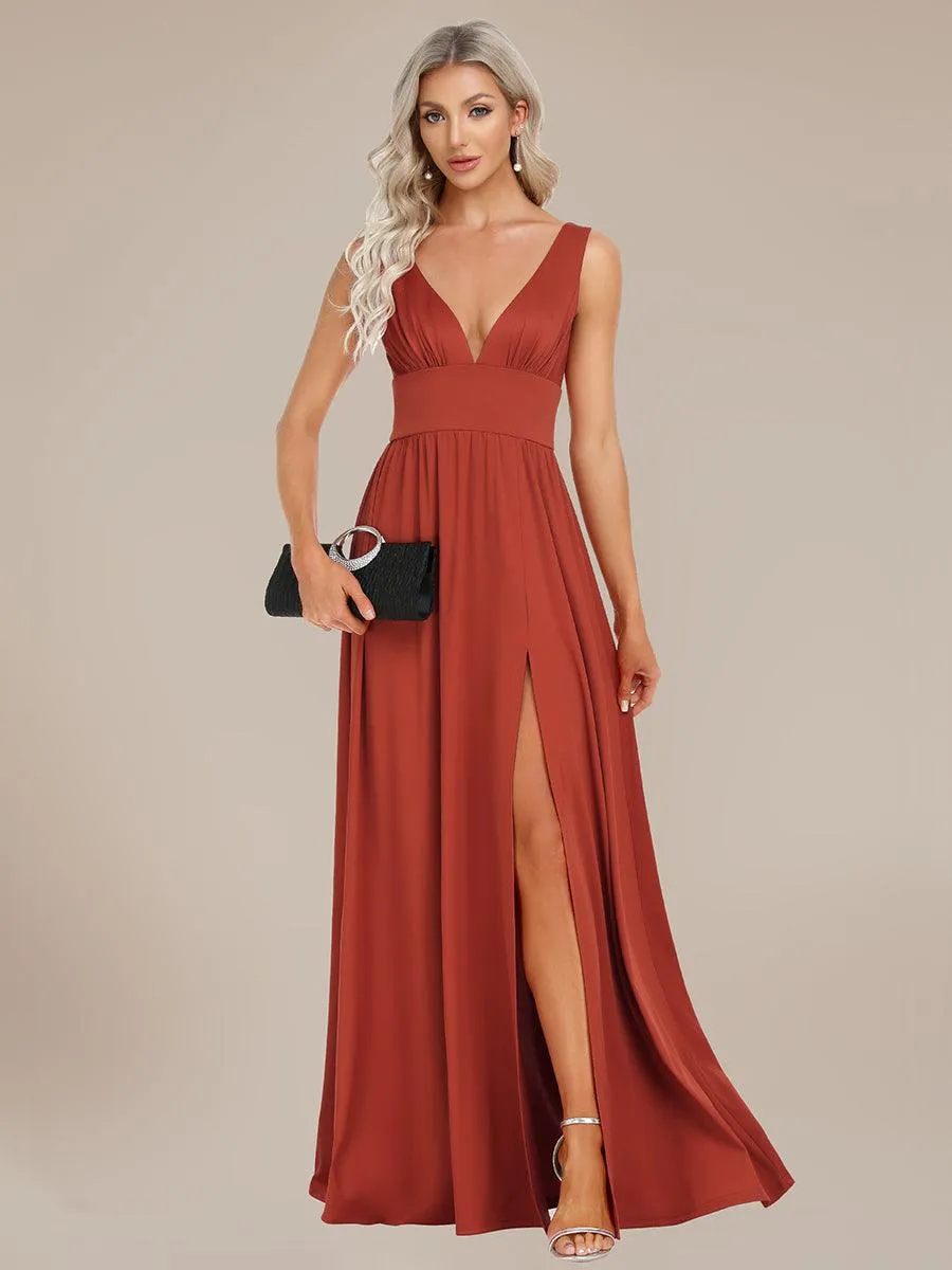 Taille personnalisée Robe de soirée longue au sol à taille haute