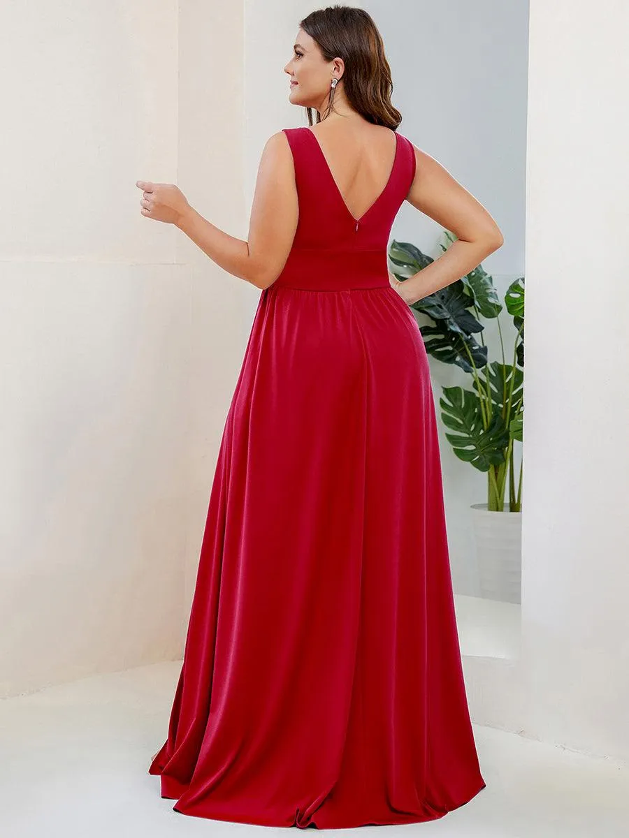 Taille personnalisée Robe de soirée longue au sol à taille haute