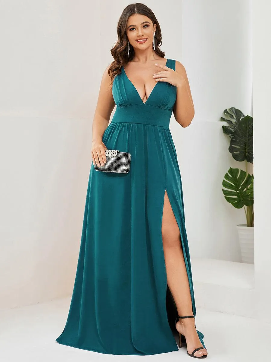 Taille personnalisée Robe de soirée longue au sol à taille haute