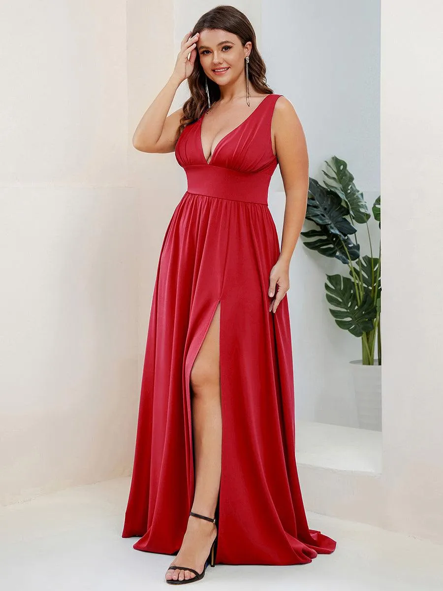 Taille personnalisée Robe de soirée longue au sol à taille haute