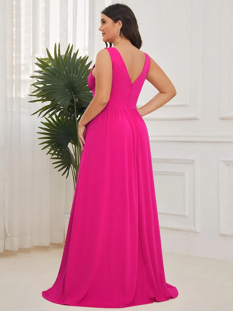 Taille personnalisée Robe de soirée longue au sol à taille haute