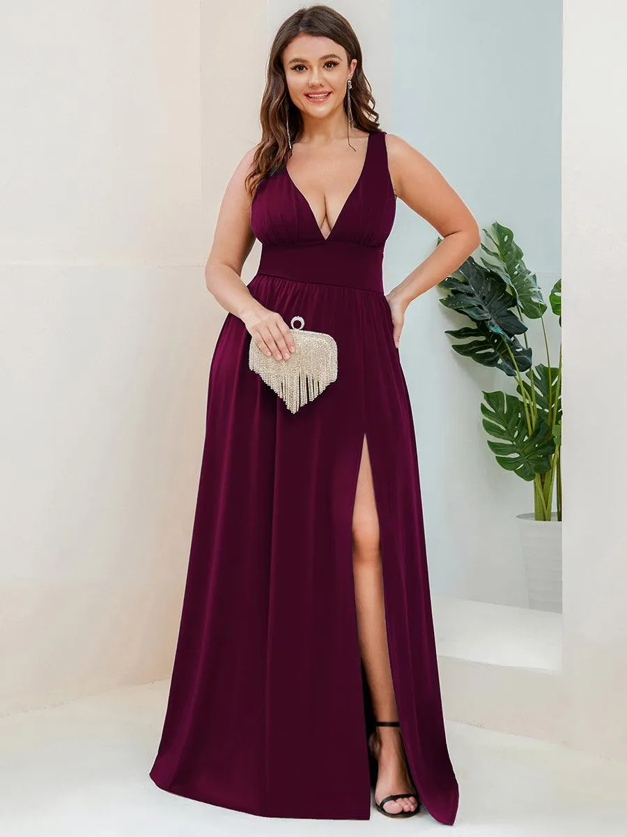 Taille personnalisée Robe de soirée longue au sol à taille haute