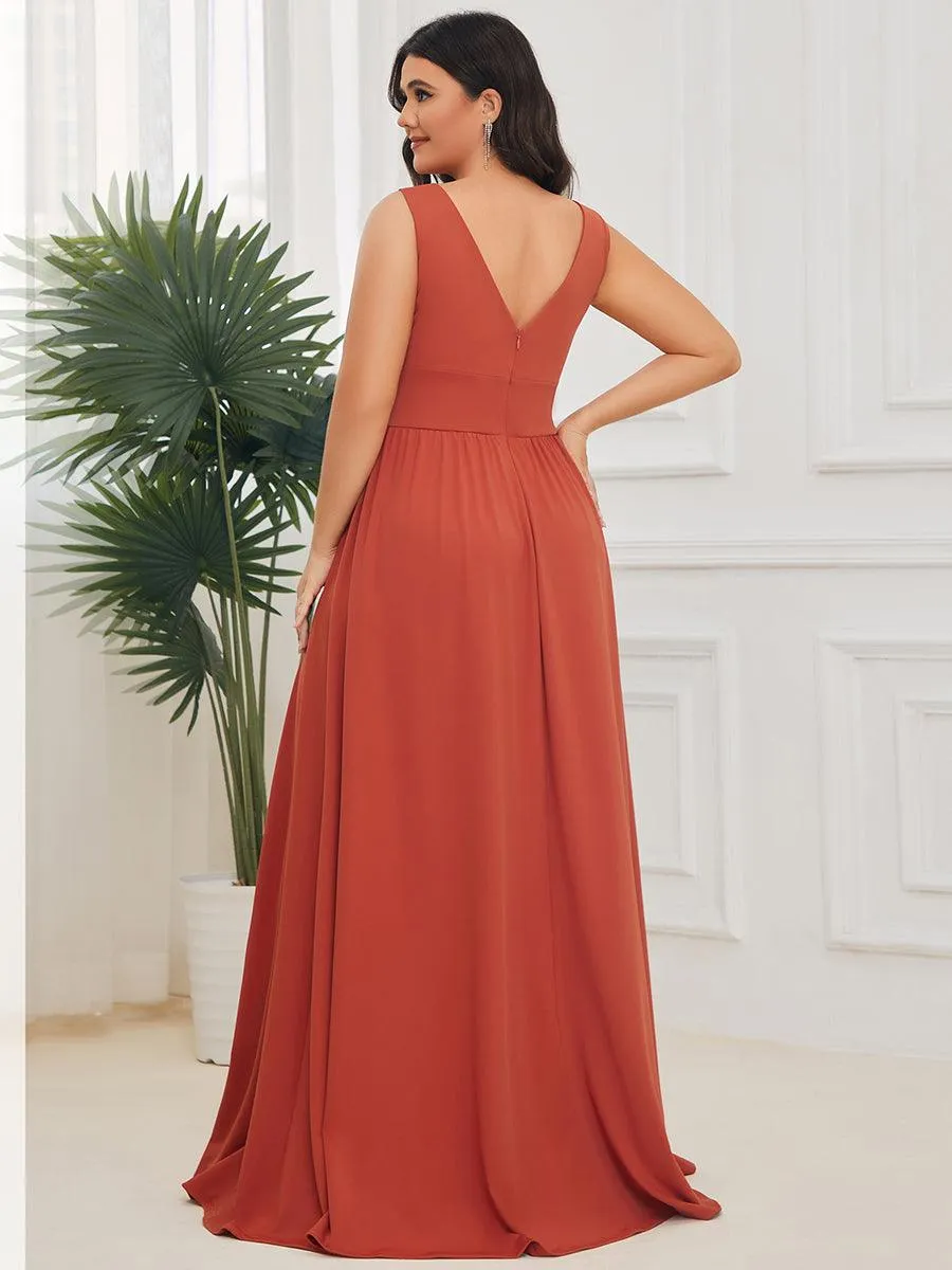 Taille personnalisée Robe de soirée longue au sol à taille haute
