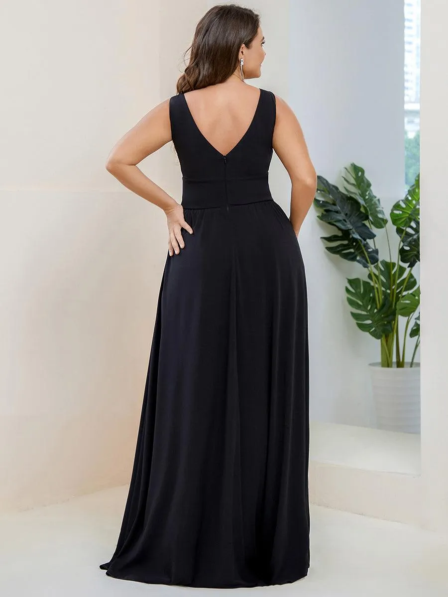 Taille personnalisée Robe de soirée longue au sol à taille haute