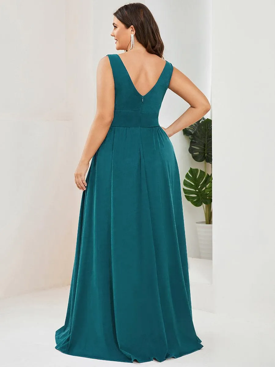 Taille personnalisée Robe de soirée longue au sol à taille haute