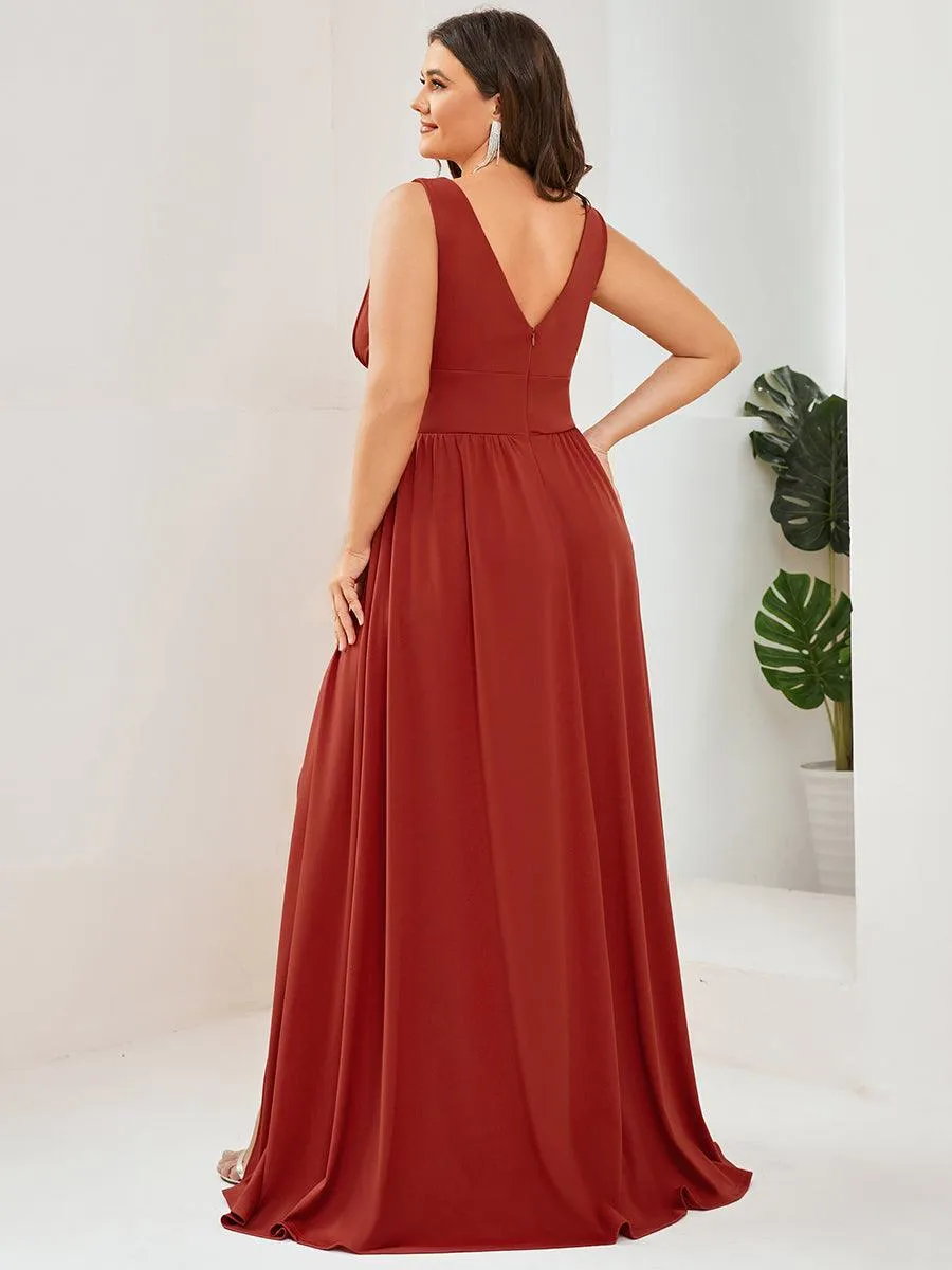 Taille personnalisée Robe de soirée longue au sol à taille haute