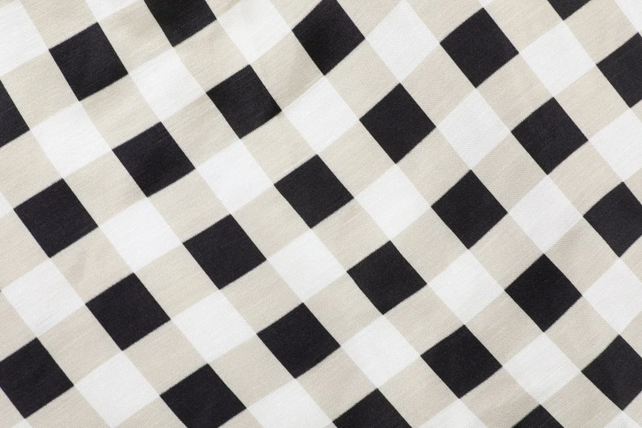 The Ballroom Skirt in Black & Cream Gingham