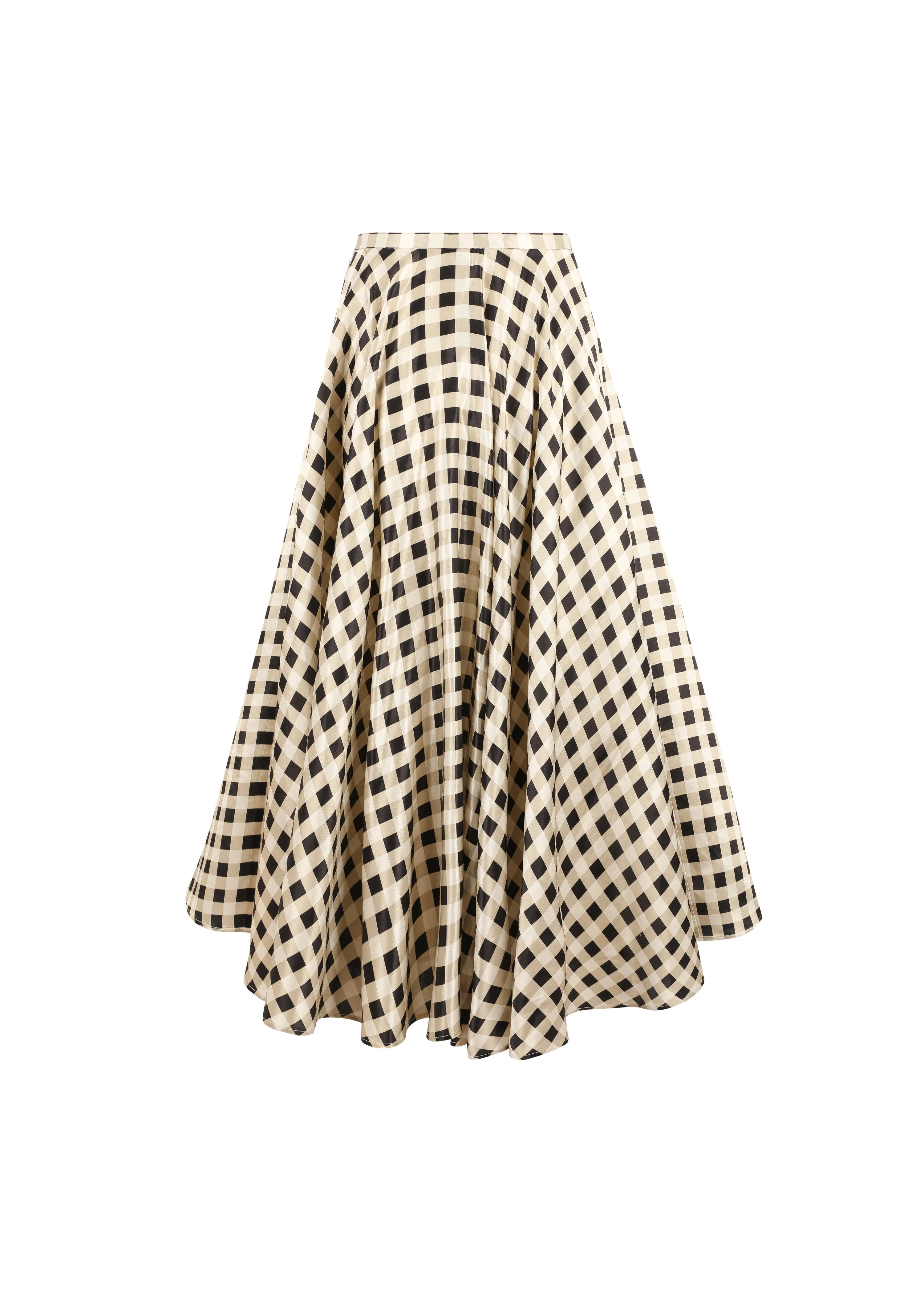 The Ballroom Skirt in Black & Cream Gingham