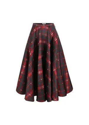 The Ballroom Skirt in Ruby Lacquer