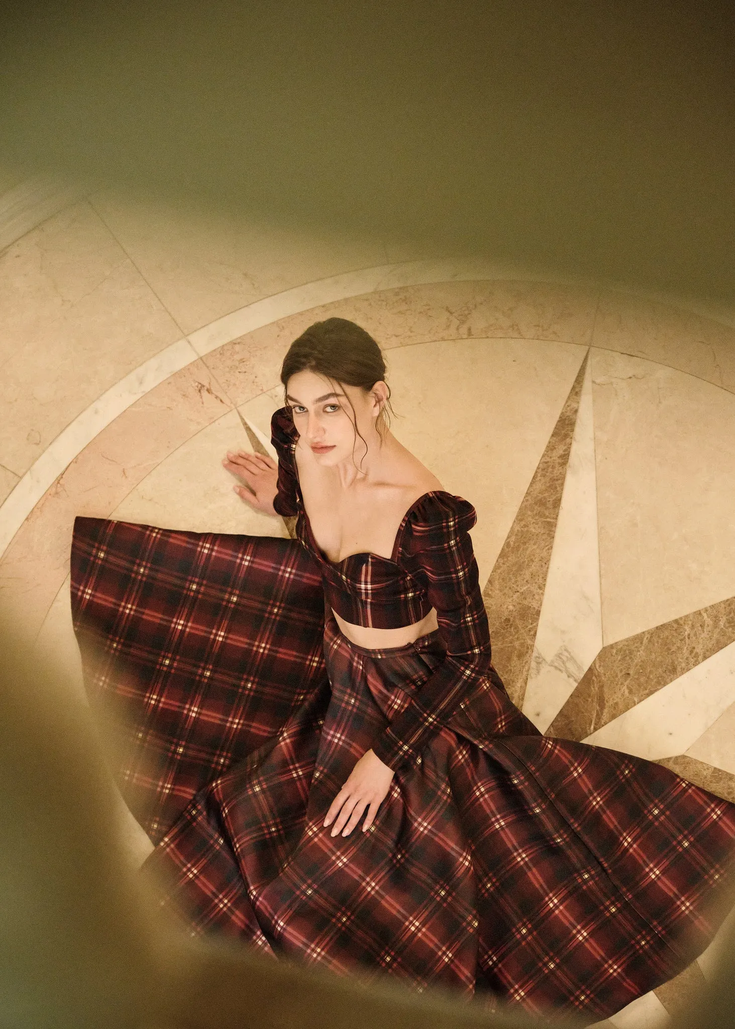 The Ballroom Skirt in Ruby Lacquer