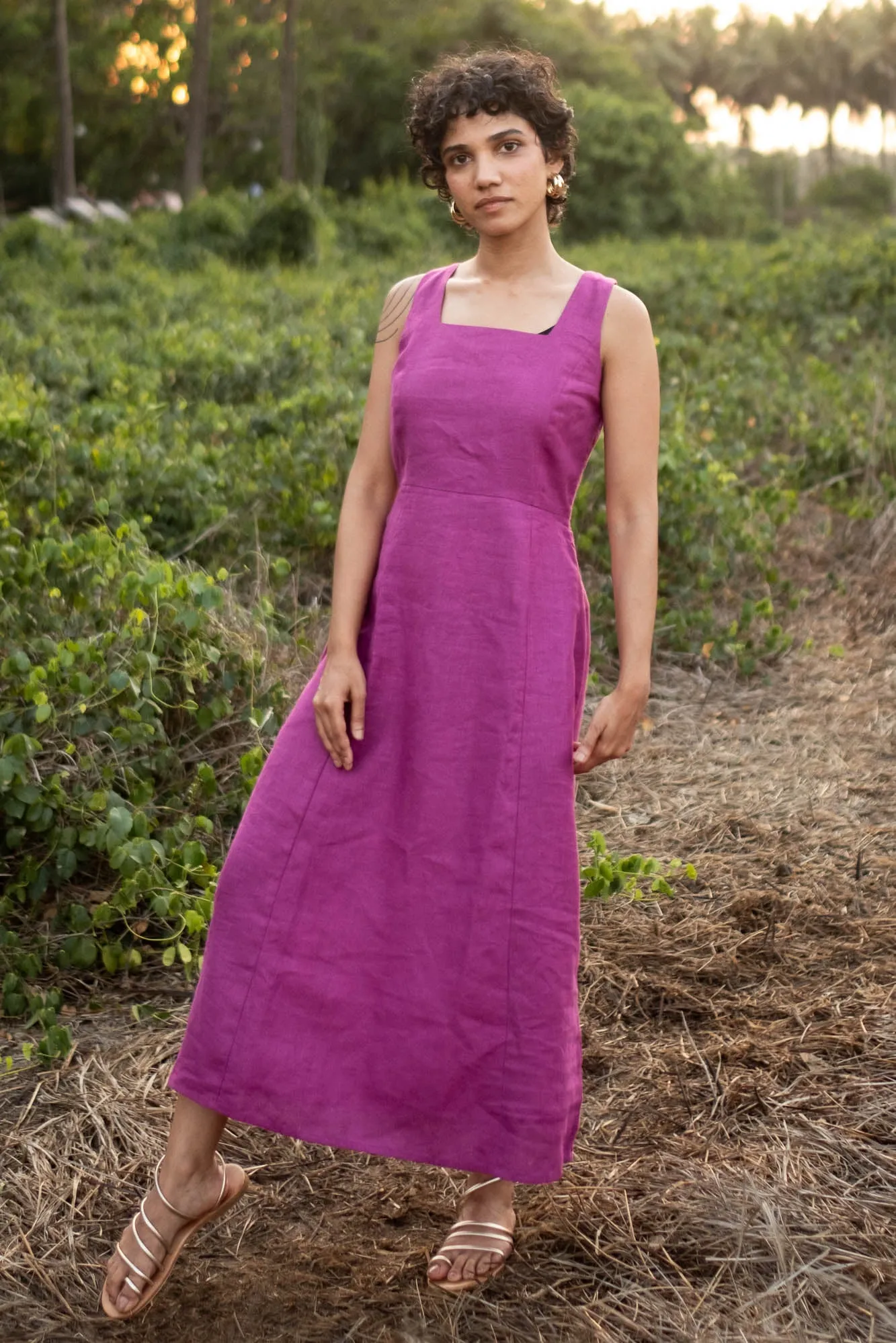 The Linen Midi Dress