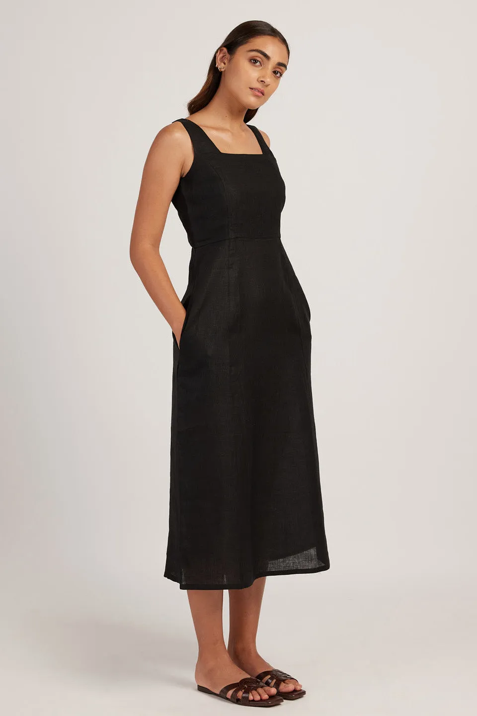 The Linen Midi Dress