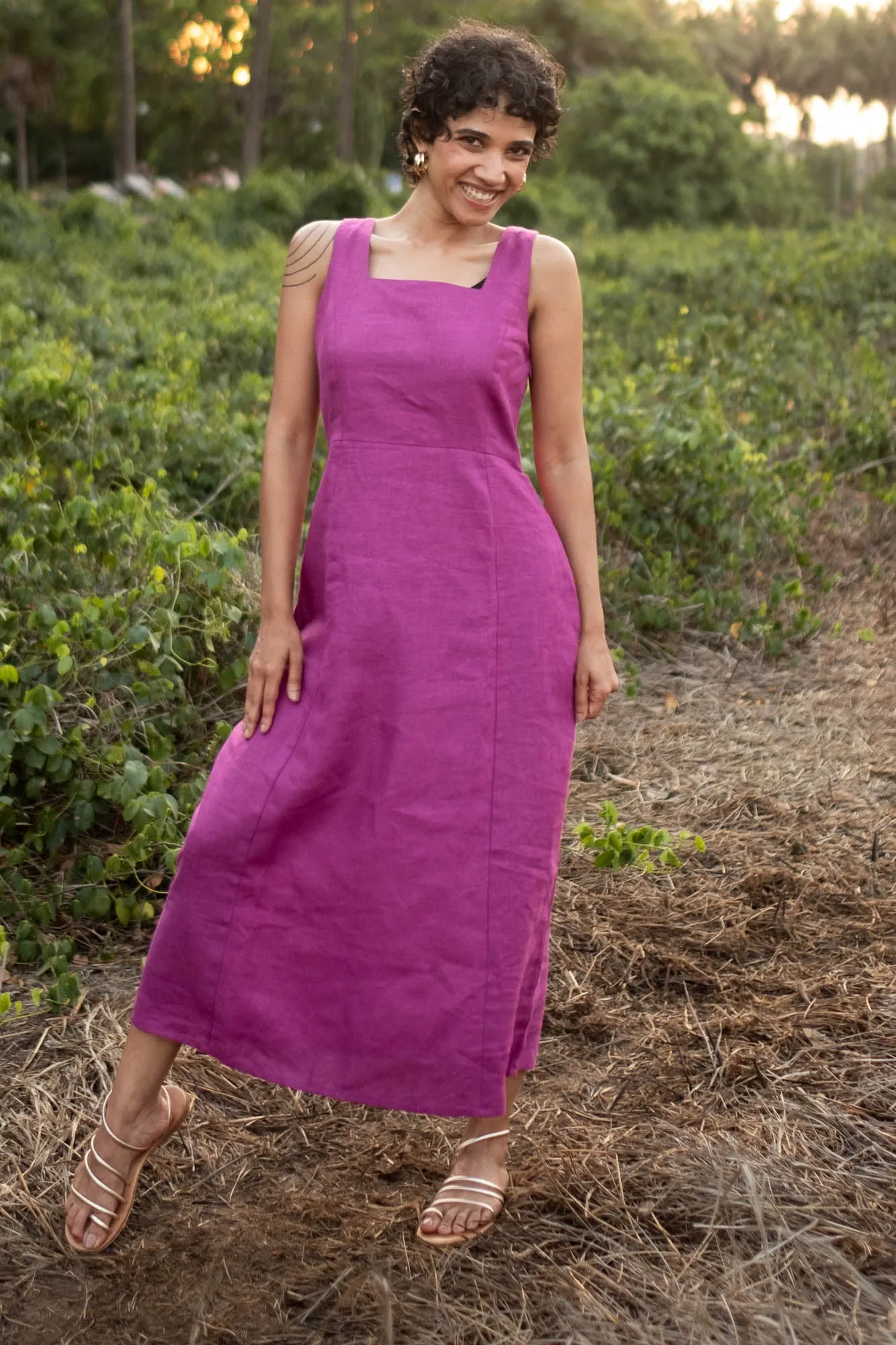 The Linen Midi Dress