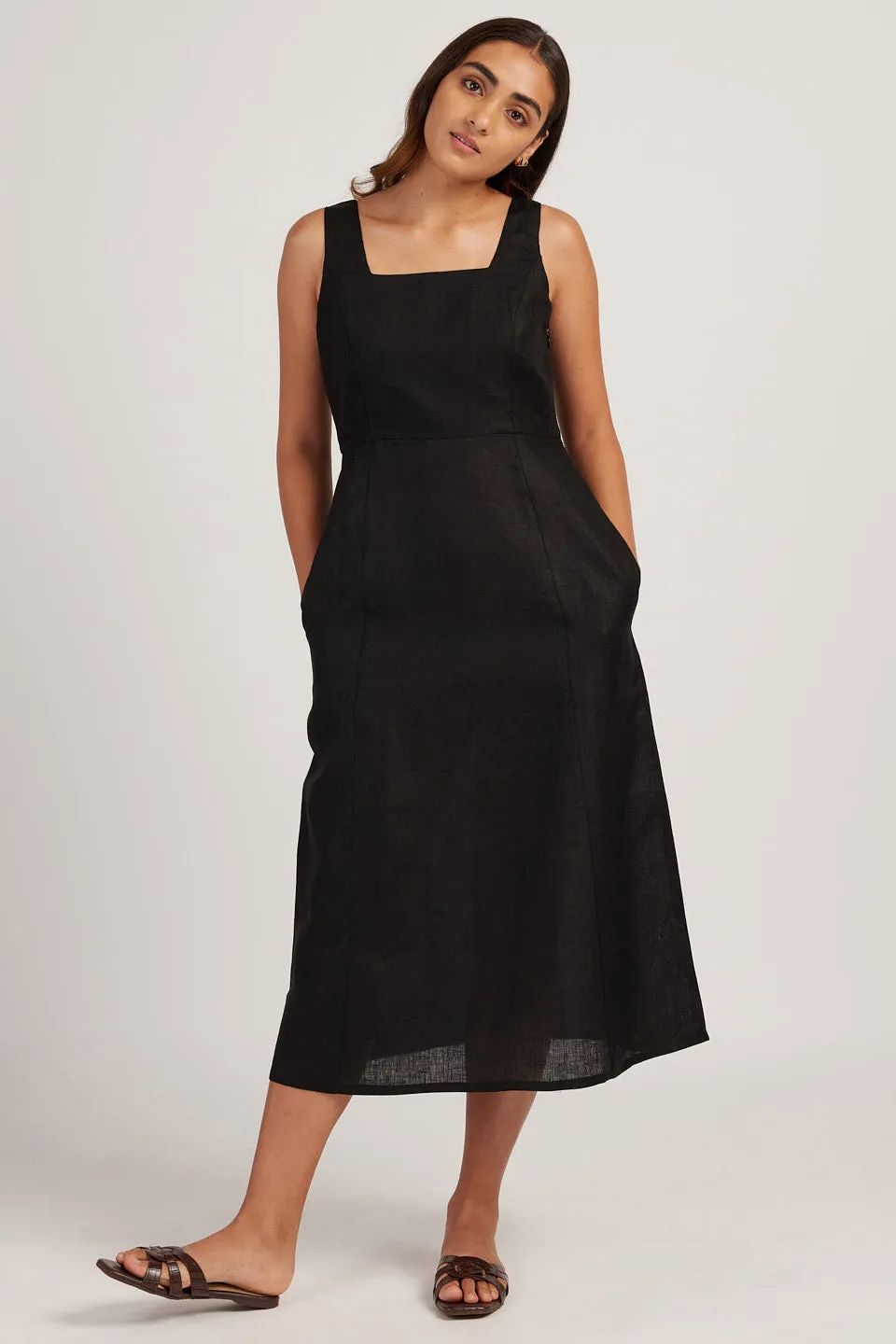 The Linen Midi Dress