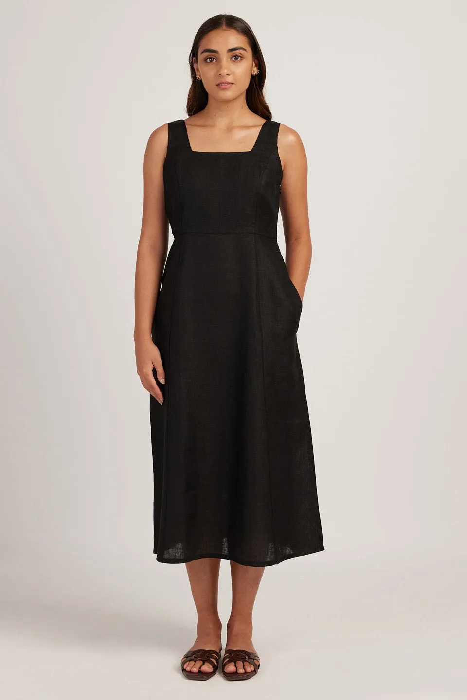 The Linen Midi Dress
