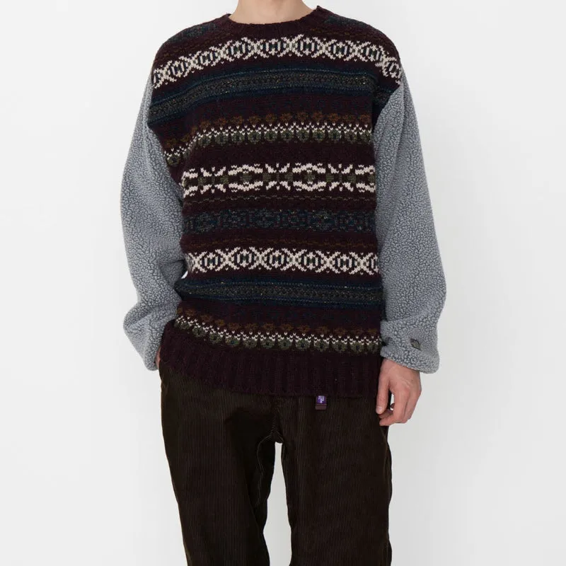 THE NORTH FACE PURPLE LABEL Field Crew Neck Sweater [ NT6254N ]