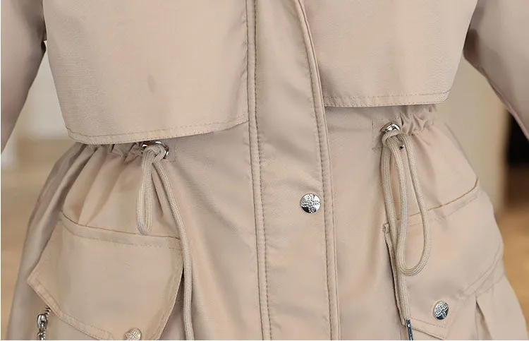 Thickened Zip-up Parka with Fleece-lined Comfort