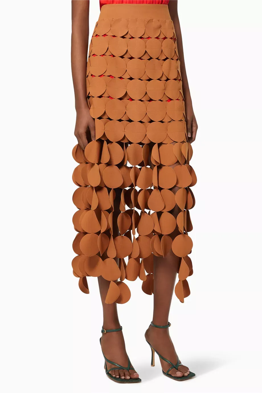 Three-dimensional Dot Tulle Skirt