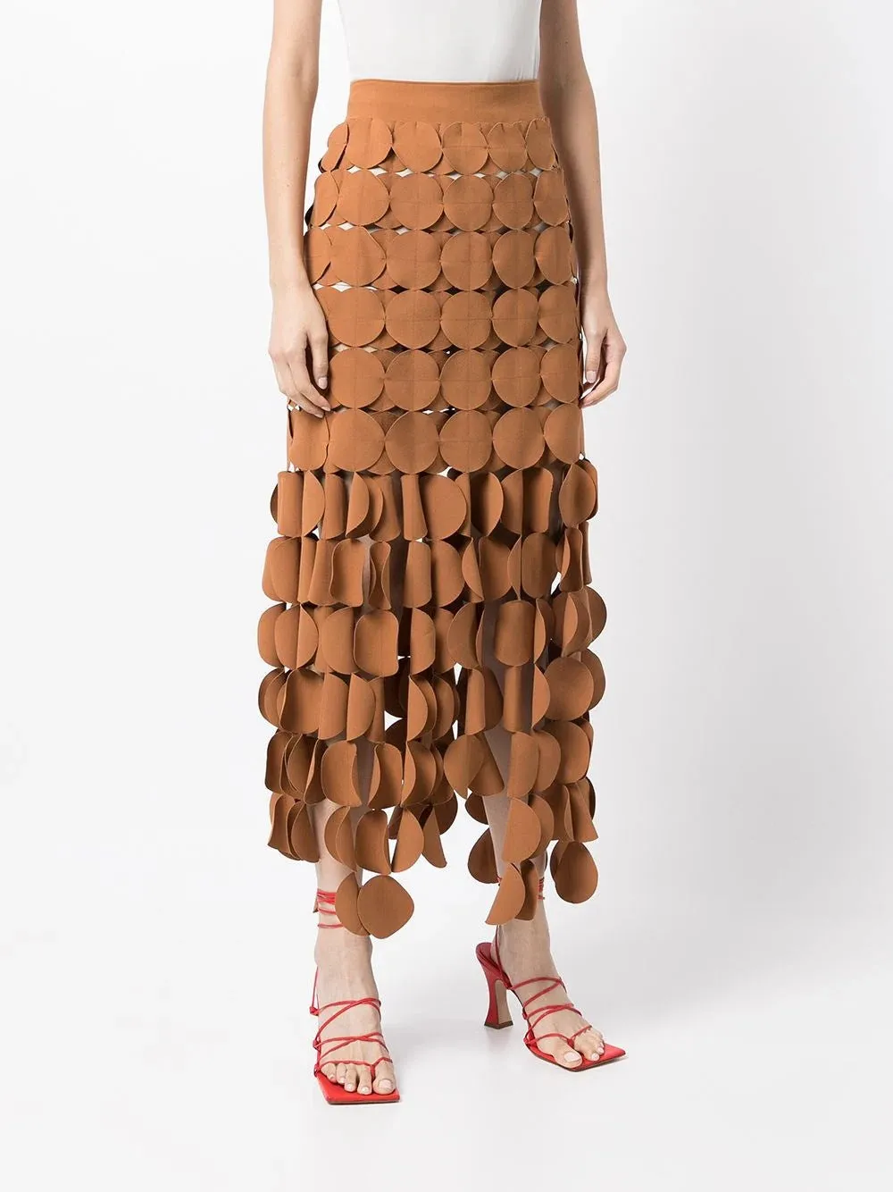 Three-dimensional Dot Tulle Skirt