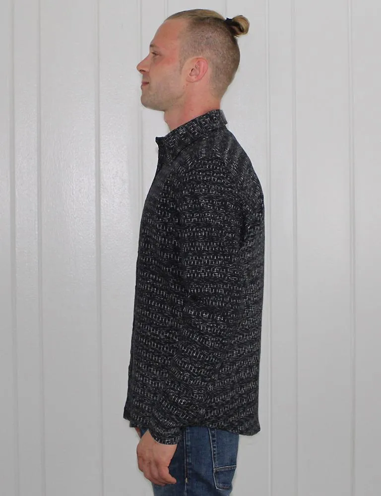 Timeless Black Men's Button Down Shirt