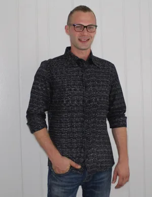 Timeless Black Men's Button Down Shirt