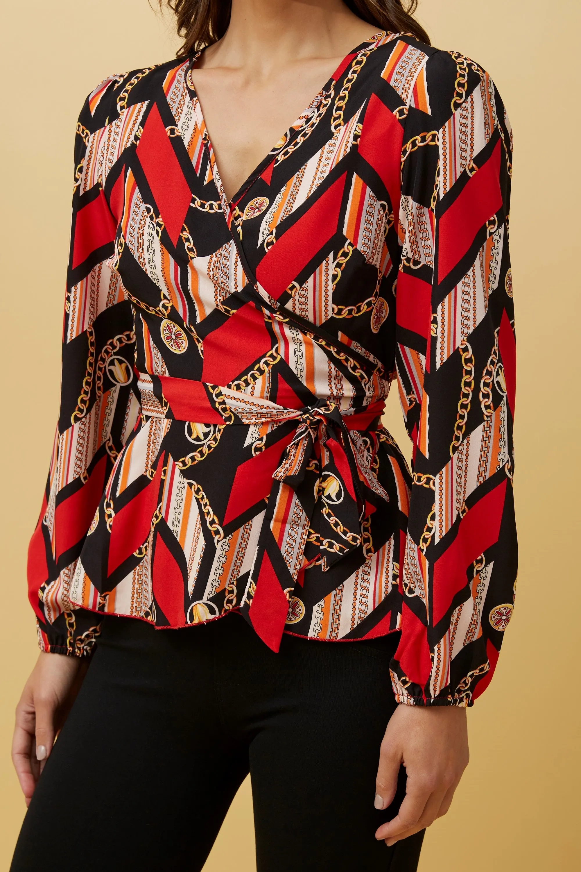 Trilby Wrap Blouse (T515404)