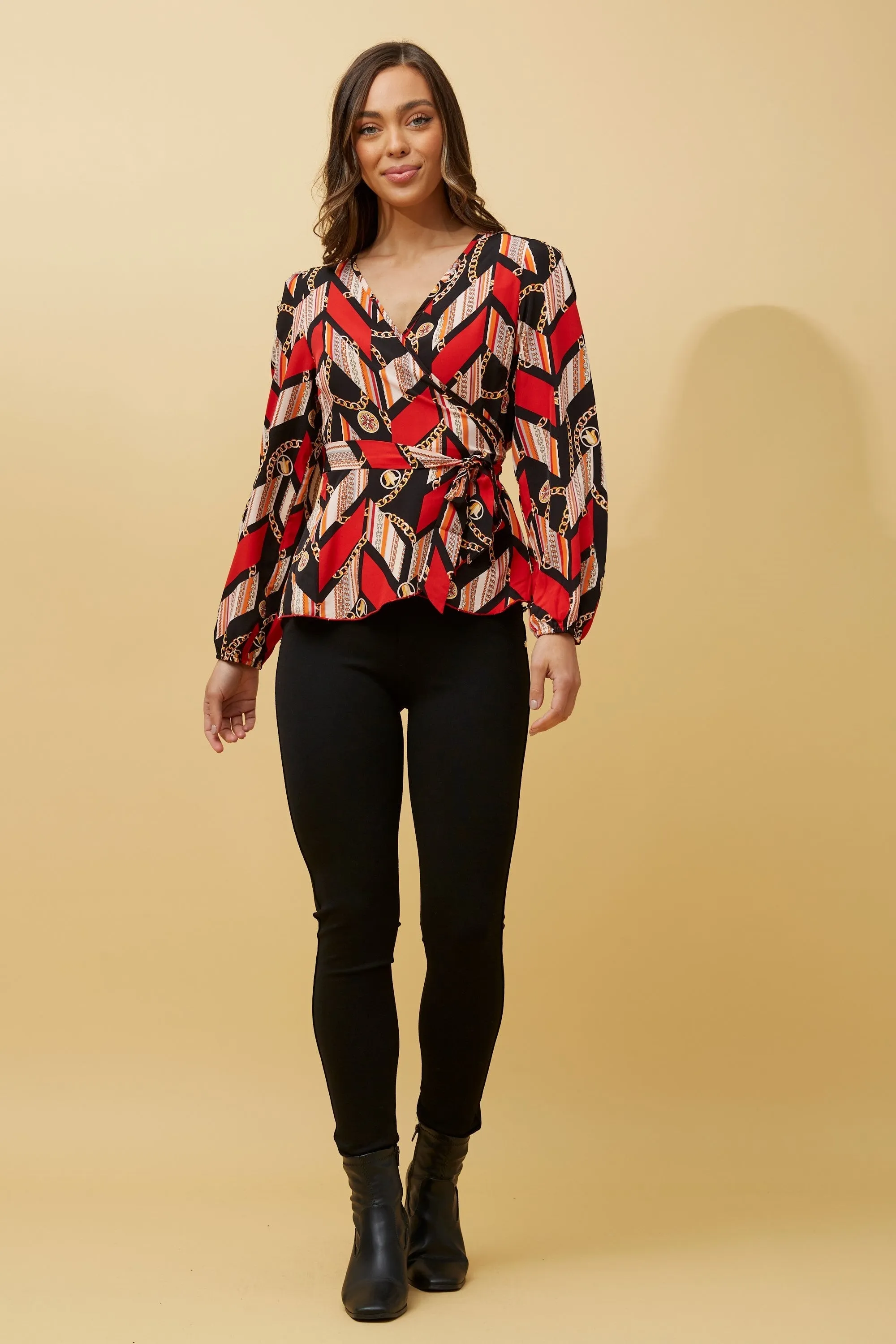 Trilby Wrap Blouse (T515404)