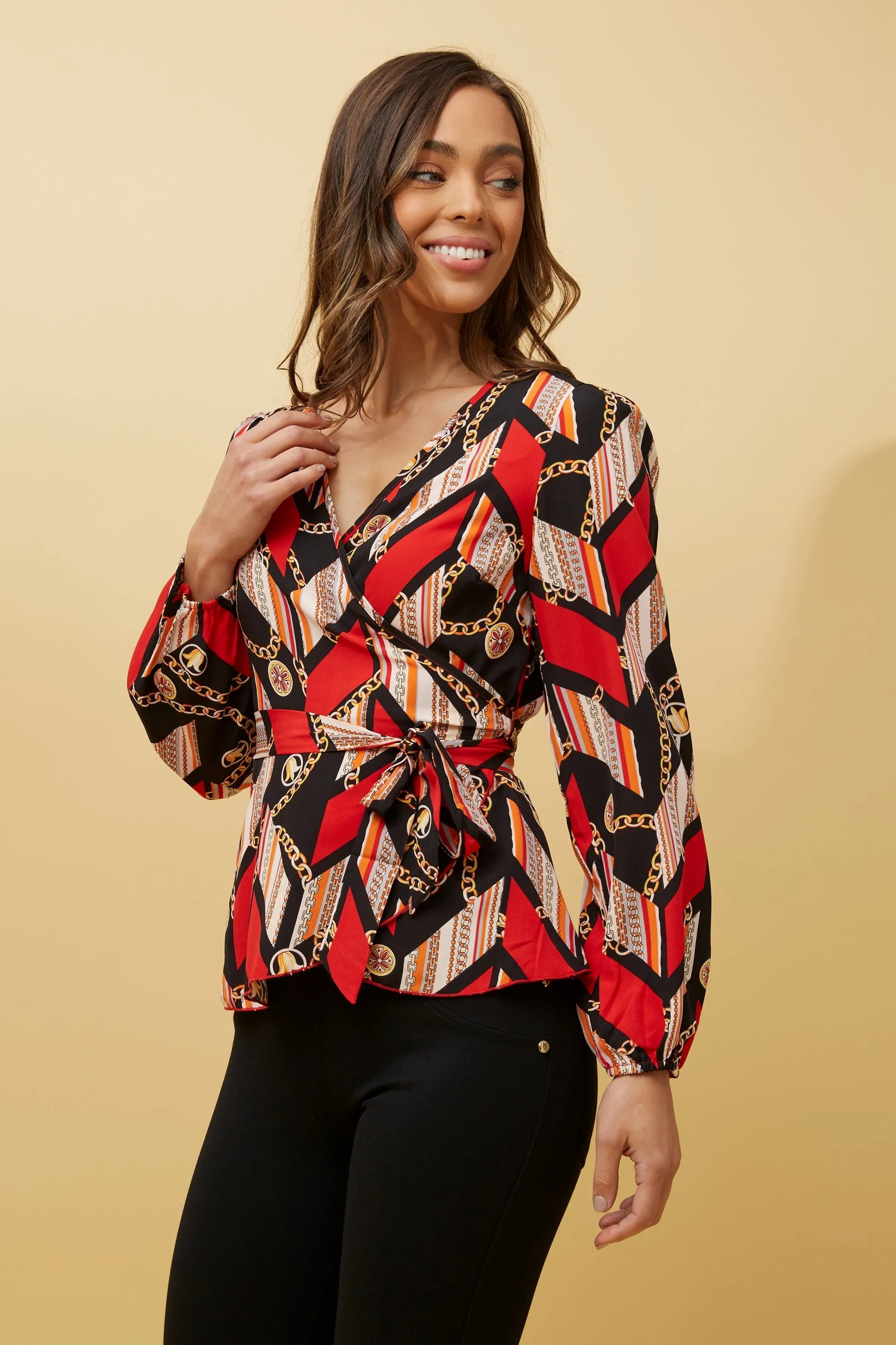 Trilby Wrap Blouse (T515404)