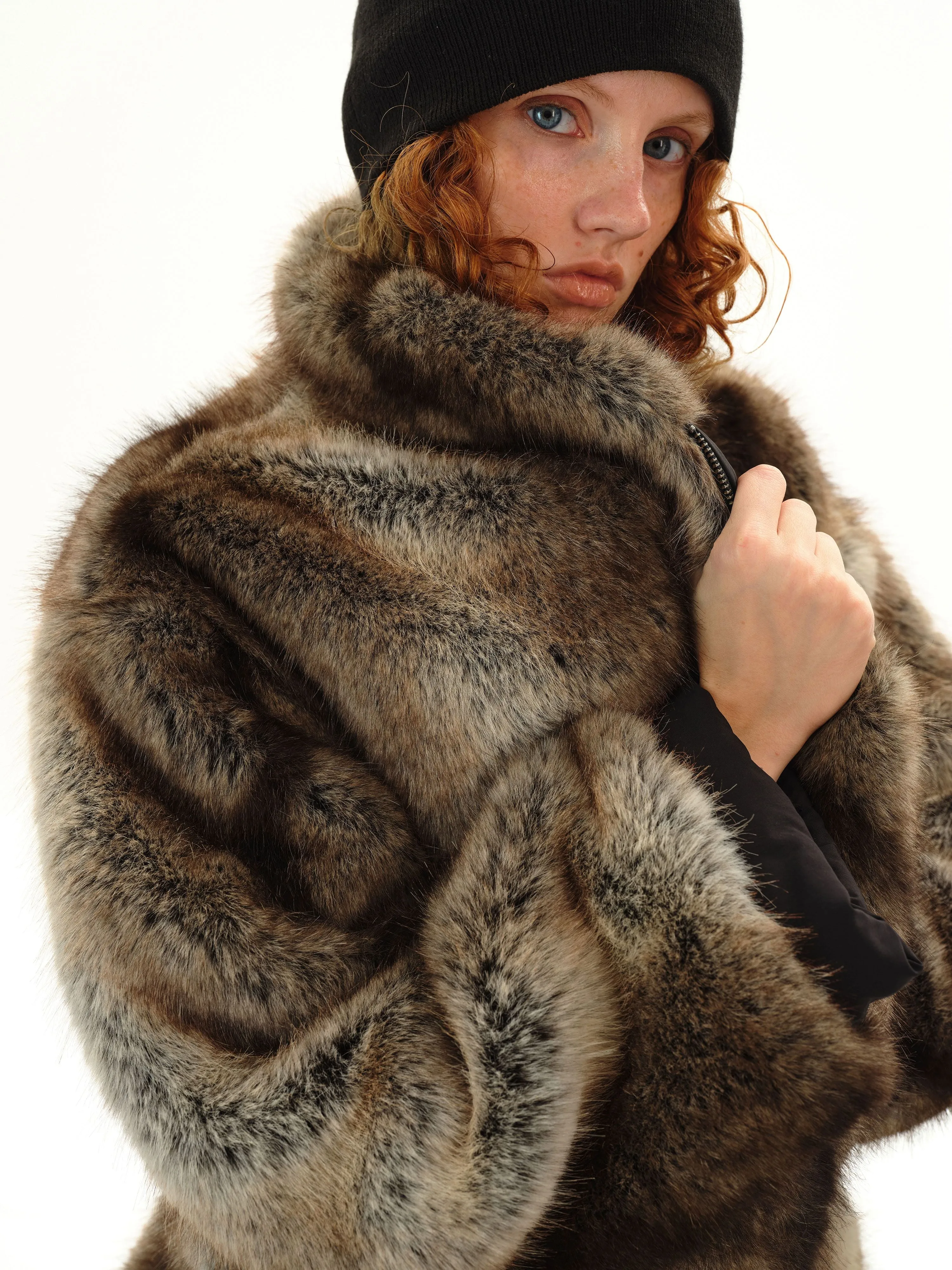 Two-Way Faux Fur Coat