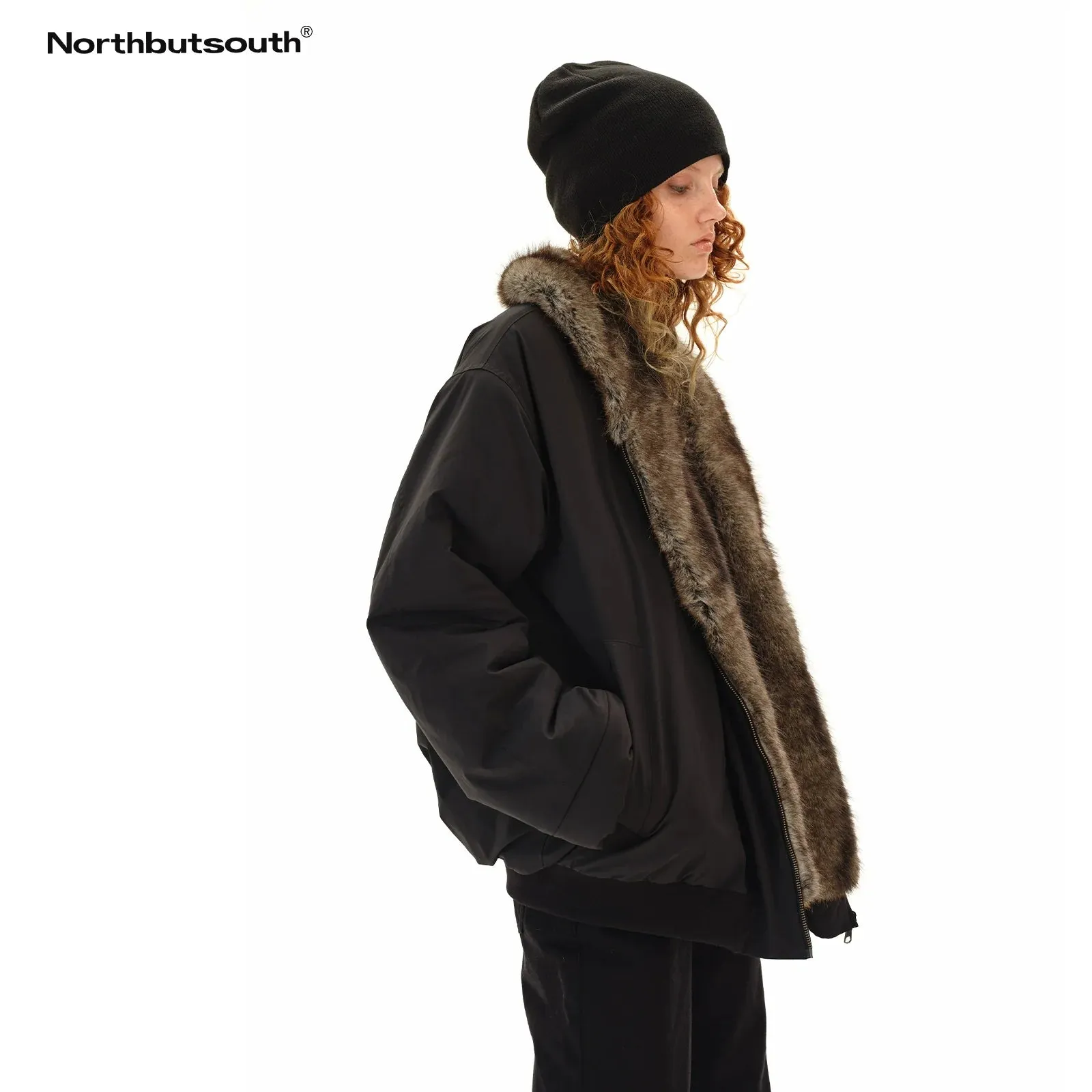Two-Way Faux Fur Coat