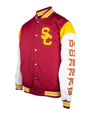 USC Trojans Cardinal 11x National Champions Varsity Jacket
