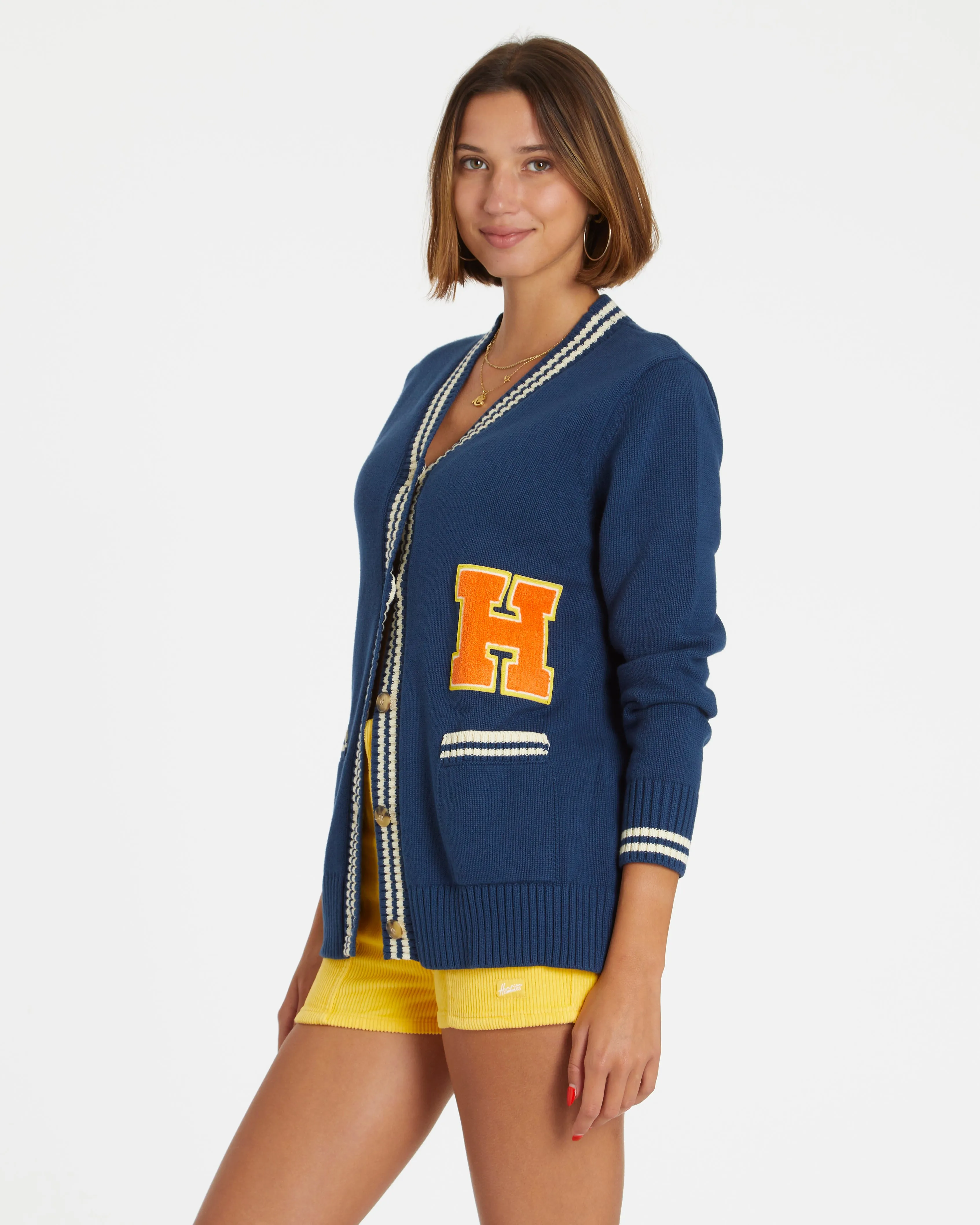 Varsity Cardigan (Navy)