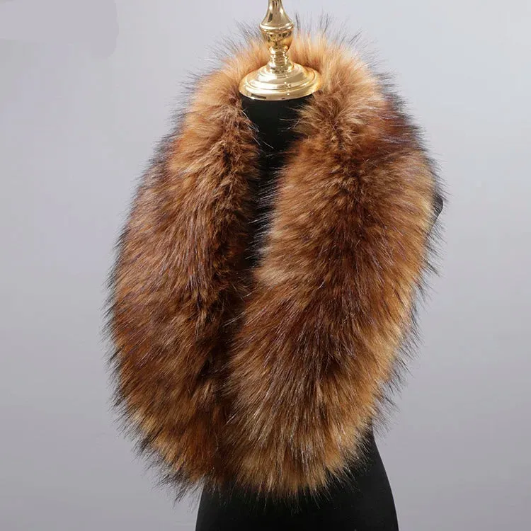 Winter Luxe: Faux Fur Collar for Jackets & Coats
