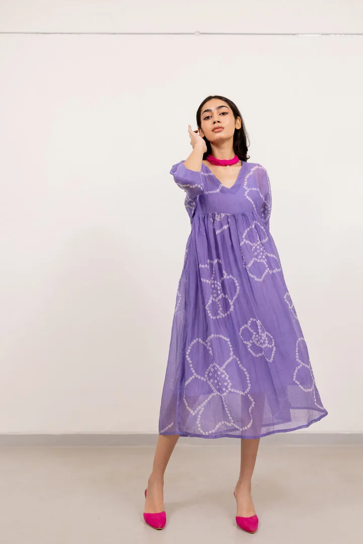 Wisteria Bandhej Dress