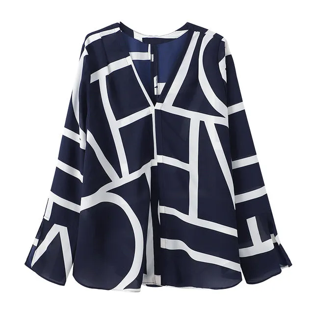 Women Shirts Pullover Thin Chiffon Blouse