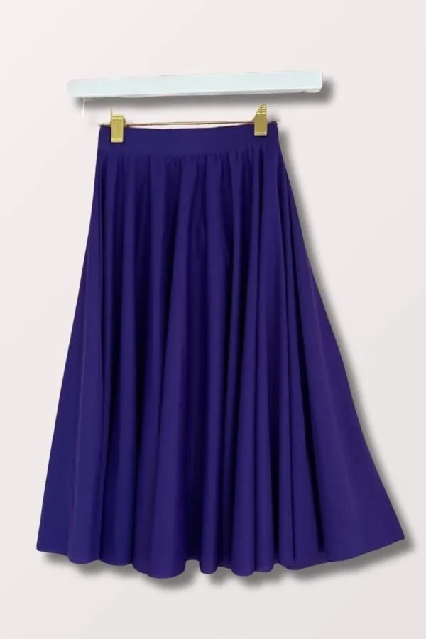 Women's Plus Size Praise Dance Circle Skirt - Deep Purple